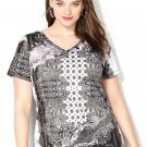NWT womens $40 bandana embellished AVENUE knit tee blouse 4X 3X plus top shirt