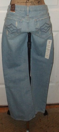 New AEROPOSTALE JEANS destroyed womens 5/6s stretch flare