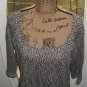New $59 LACE sweater blouse MAISON JULES clothing Scoop Neck size XXL knit top
