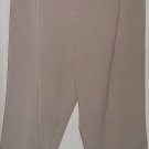 $52 slacks BRIGGS NEW YORK  womens sand Capri plus size 20w cuff leg defect