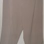 $52 slacks BRIGGS NEW YORK  womens sand Capri plus size 20w cuff leg defect