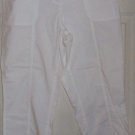 white CHICO slit leg capri shorts women's 32-34 stretch waist