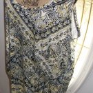 $39 new racerback tie hip tank blouse Lane Bryant ruched sides 2X 1X plus tops