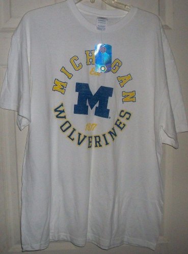 NEW official collegiate Lic size XL MICHIGAN WOLVERINES tee shirt top