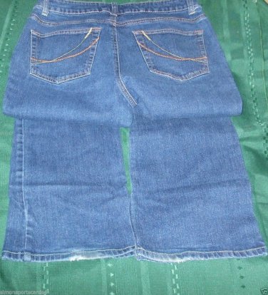 cotton Jeans Womens HIGH SIERRA dark wash SIZE 8 Inseam 31 hip to hip 21"
