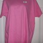 NWT Top Blouses Plus Women JERZEES Size Large PINK rib neck tee shirt top cotton