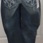 NEW $59 Destructed MAURICES JEANS embroidered pocket 5/6 reg sand blast cotton