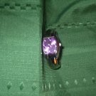 quartz watch Faded Glory purple chrome japan mov't Bezel stainless steel jewelry