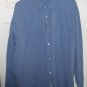 $40 blue shirt vintage inspired Steve & Barrys Quality long sleeve XL button top