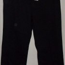 NEW $29 GEORGE ME black capri shorts by Mark Eisen slit leg cotton spx size 10