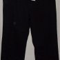 NEW $29 GEORGE ME black capri shorts by Mark Eisen slit leg cotton spx size 10