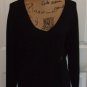 New Tops Blouse plus LANE BRYANT black rib knit sweater 5 button cuff size 16