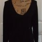 New Tops Blouse plus LANE BRYANT black rib knit sweater 5 button cuff size 16