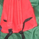 New school BACKPACK Red 12x17x6 Sport Gear outer zip pocket polyester book bag