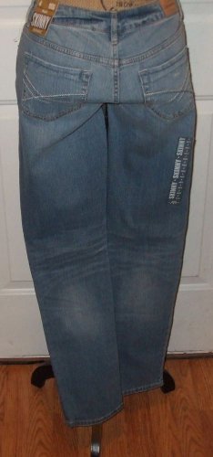 NWT $49 Destroyed womens JEANS Aeropostale BAYLA SKINNY size 4 low rise pants