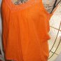 $50 cotton tie back CROCHET cami blouse SUGAR 17 sleeveless strap medium top new