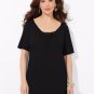 NEW Tops Blouses Plus CATHERINES womens 3X (26-28) wood neck bead tee top