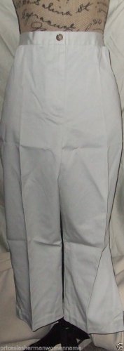 New $55 Capri light stone khaki Lands End size 18 pleated short pants slacks