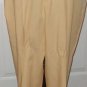 NEW $32 yellow slacks & belt Fundamental things petite size 16 hip to hip 22"
