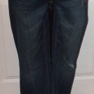 NEW $49 Destroyed dark JEANS AEROPOSTALE size 8 CHELSEA Sbootcut low rise