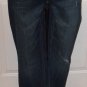 NEW $49 Destroyed dark JEANS AEROPOSTALE size 8 CHELSEA Sbootcut low rise
