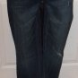 NEW $49 Destroyed dark JEANS AEROPOSTALE size 8 CHELSEA Sbootcut low rise