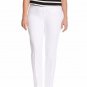 $49 sexy stretch Lane Bryant white straight leg slacks size 16 press pants