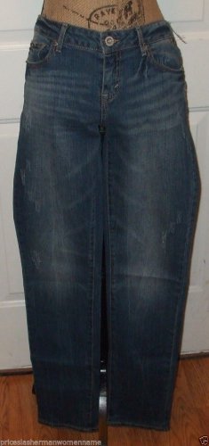NWT Distress jeans AEROPOSTALE BAYLA Signature SKINNY size 8 low rise bottom