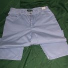 $65 baby blue capri jeans shorts Ralph Lauren Jean petite size 8P pant bottom