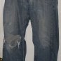 Men Worn till DESTROYED LEVI 569 Denim jeans size 36 waist loose straight  leg