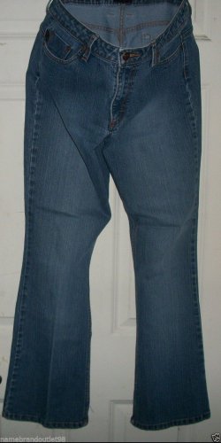 $44 cotton JEANS size 11/12 Medium RIDERS 31" in low rise bootcut 22" hip to hip