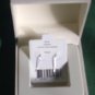New .925TH earrings $60 jewelry STERLING SILVER open heart stamped gift box