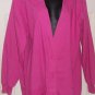 top blouses plus rib BERRY Large WHITEFISH BAY cover button pocket shirt top