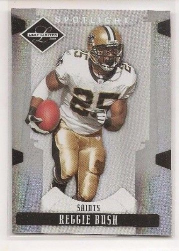 REGGIE BUSH 2008 Leaf limited NFL spotlight /99 SP football card 49ers lions