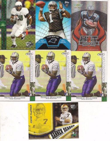 7 PANTHER RCs CAM NEWTON Finest  JONATHAN STEWART /999&PP J.CLAUSEN R.WILLIAMS