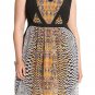 $79 Printed CHIFFON tank dress black lined LANE BRYANT sizes 26 top