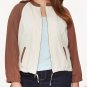 NEW $79 ball style jacket LANE BRYANT soft twill brown 1X plus coat top