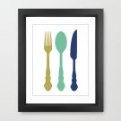Kitchen Wall Art - Kitchen Wall Decor - Kitchen Cutlery Wall Decor - Kitchen Decor