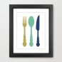 Kitchen Wall Art - Kitchen Wall Decor - Kitchen Cutlery Wall Decor - Kitchen Decor