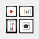 Kitchen Wall Art - Kitchen Wall Decor - Kitchen Cutlery Wall Decor - Kitchen Decor