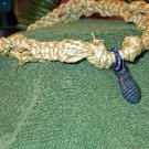 Macrame Necklace w/Blue Bead (MJ018)