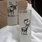 Tall Glasses With Elk and Moose (EG007)