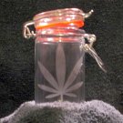 Nug Jug With Marijuana Leaf Etching (EG012)