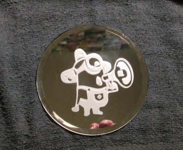 Small Round Mirror With Minion Design (EG022)