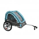 Bicycle Trailer Stroller hild Carrier InSTEP Take 2 Double Light Blue Gray New
