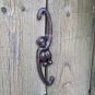 Rustic Metal Monkey Wall Statue Plant Pot S Hook Basket Holder Lantern Hanger