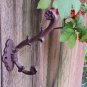 Rustic Weathered Cast Iron Ivy Vine Flower Pot Hook Wall Planter Hanger Plant Holder Rust