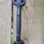 Large Black Cast Iron Gate Handle Fence Shed Barn Door Pull Metal Grip Building Hardware