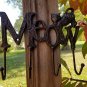 Rustic Kitty Cat Kitten Plaque Kitchen Utility Hook Utensil Hanger Metal Rack Distressed