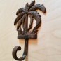 Large Rustic Palm Tree Utility Storage Hook Hanger Wall Mount Victory Emblem Tropical Decor